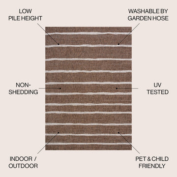 Colonia Berber Stripe Indoor/outdoor Area Rug
